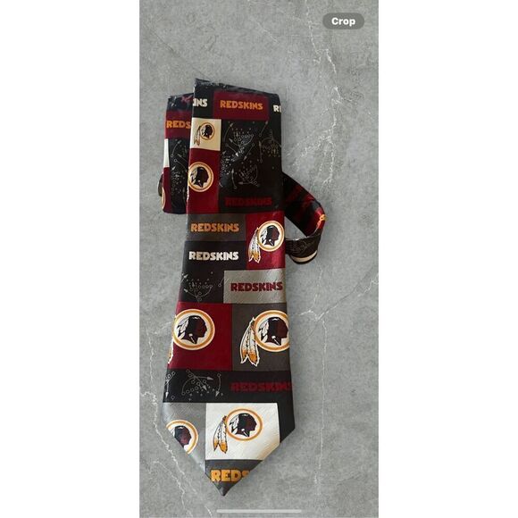 Ralph Marlin & Co. Mens Multicolor Washington Red Skin Block & Play Neck Tie - Picture 10 of 16